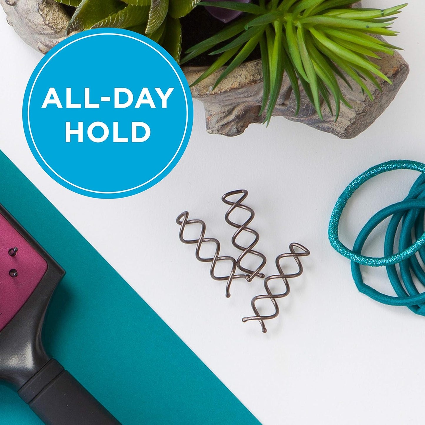 Goody Simple Styles Mini Spin Pins – Blonde (3‑Pack) — Effortless Updos & Secure Hold