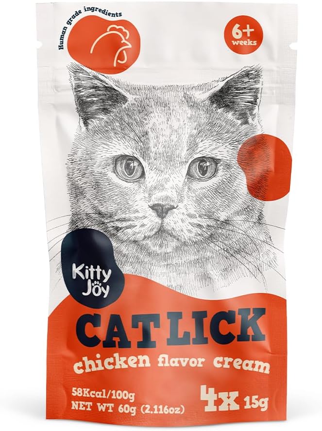 Cat Lick Chicken Flavor Cream Cat Treats 60g, 4x15g