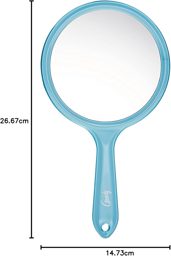 Goody 2‑Sided Round Vanity Mirror – 1X/3X Magnification with Stand (Large)