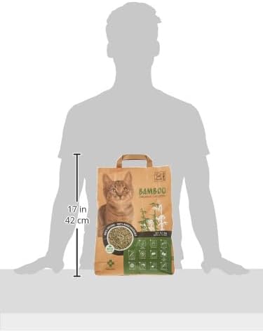 M‑PETS Bamboo Cat Litter – Organic Biodegradable Wood Pellets 5L