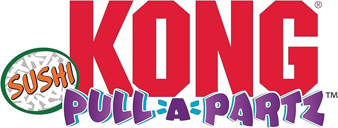 KONG Pull‑A‑Partz Sushi – Multi‑Piece Cat Toy for Batting, Tugging & Puzzle Play