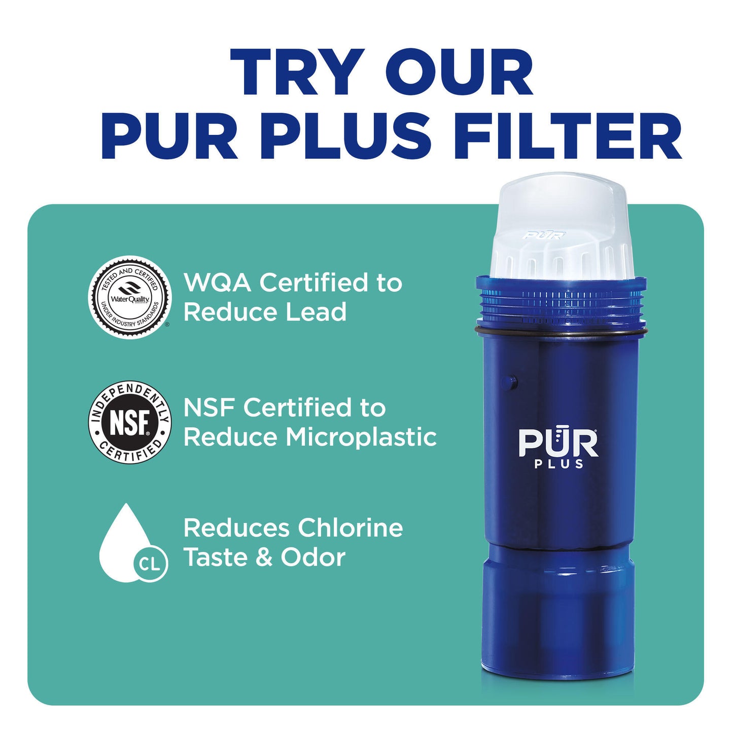 PUR Ultimate Lead‑Reduction Pitcher Filter – 1 Pack Zipicka