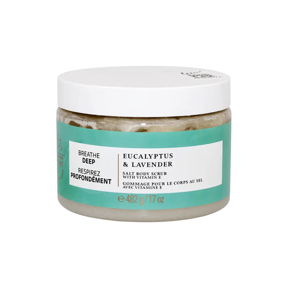 Bath & Body Works Breathe Deep Salt Body Scrub – Eucalyptus & Lavender with Vitamin E (17 oz / 482 g)