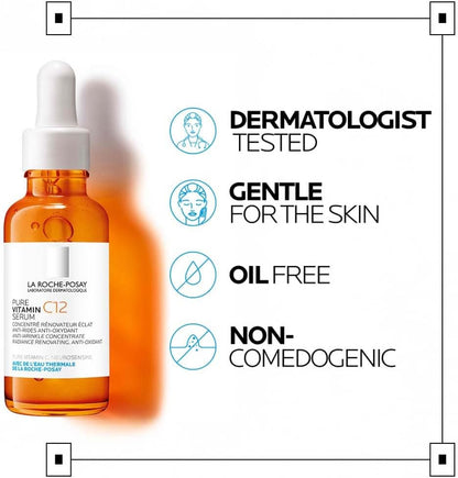La Roche-Posay 12% Vitamin C Brightening Serum - key benefits and product claims (view 6)