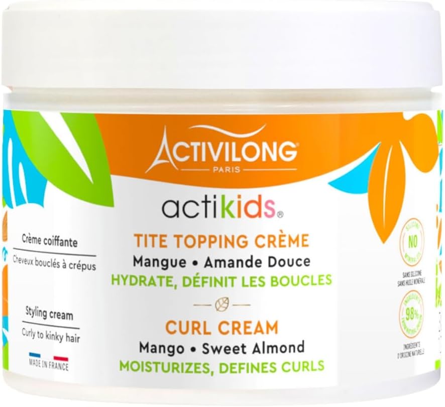 Activilong Actikids Tite Topping Curl Cream 300 ml — Curl Defining, Moisturizing & Kid‑Friendly Styling
