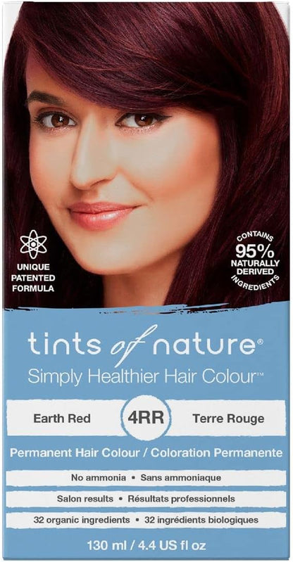 Tints of Nature Organic 4RR Earth Red Permanent Hair Colour 130 ml - front of pack
