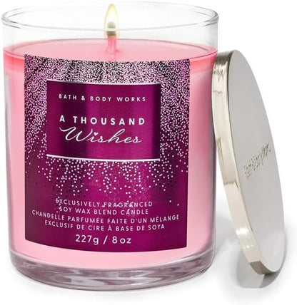 Bath & Body Works A Thousand Wishes Soy Wax Bean Candle - front of pack