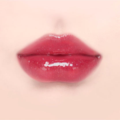 DINTO Pearl-Kissed Plumping Lip Glacé - shade shown on lips