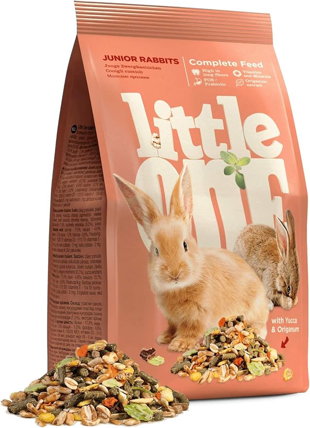 Little One Junior Rabbit Food with Origanum & Yucca – 900g (Healthy Growth Formula)