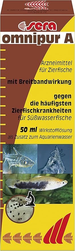 Sera Omnipur – 50ml Aquarium Treatment (Broad‑Spectrum Disease Control for Freshwater Fish)
