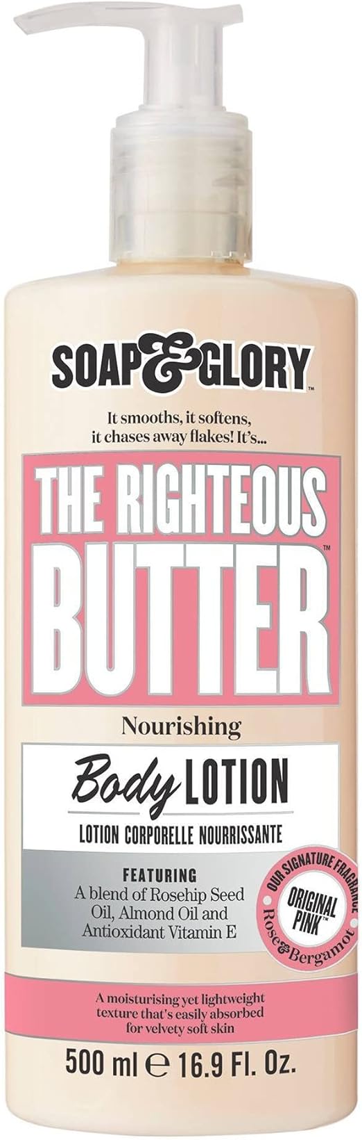 Soap & Glory The Righteous Butter Body Lotion 500 ml - front of pack