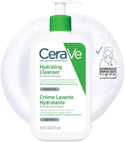 CeraVe Hydrating Cleanser for Normal to Dry Skin 473 Ml - front of pack