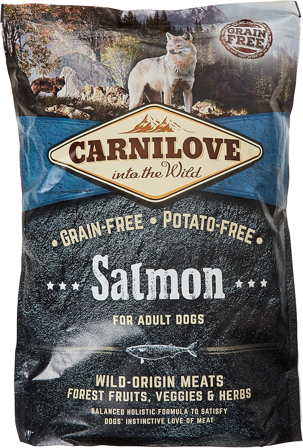 Carnilove Salmon Dry Food for Adult Dogs – 1.5kg (Grain‑Free Omega‑Rich Nutrition)