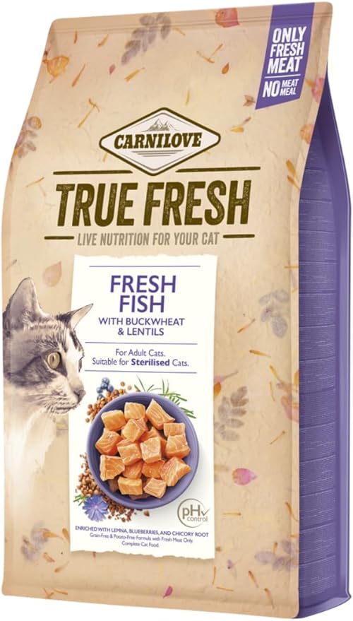Carnilove True Fresh Fish for Adult Cats Dry Food 1.8kg - front of pack