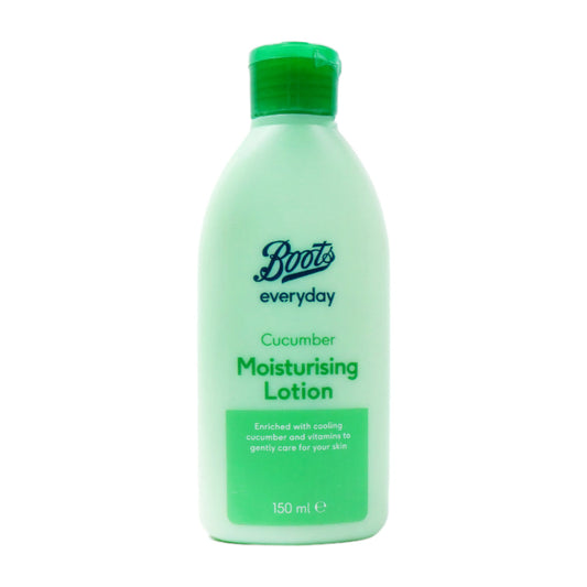 Boots Everyday Cucumber Moisturising Lotion – 150 ml — Light, Fresh & Hydrating Daily Care