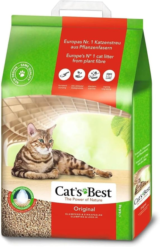 Cat's Best Original Clumping Cat Litter 20L - front of pack