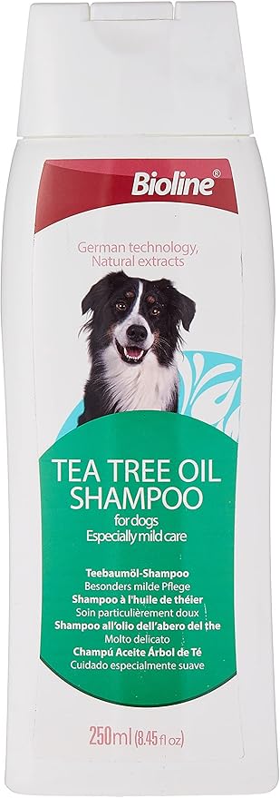 Bioline Tea Tree Oil Dog Shampoo – Antiseptic Skin‑Soothing & Deep‑Clean Formula (250ml)