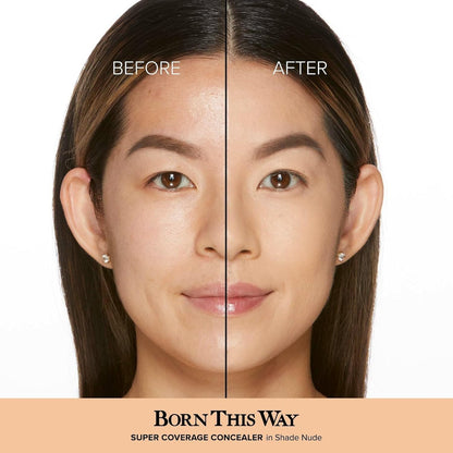 Too Faced Born This Way Concealer - before and after comparison