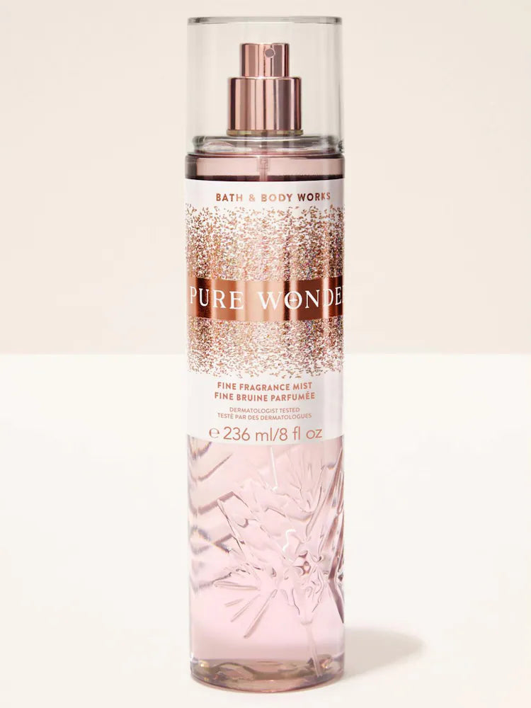 Bath & Body Works Pure Wonder Fine Fragrance Mist – 236 ml (8 fl oz) — Bright, Floral & Long‑Lasting Scen