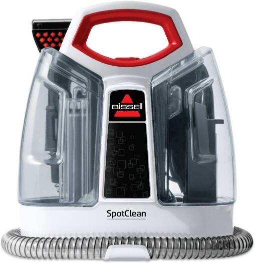 BISSELL SpotClean 3698E – Portable Spot Cleaner for Carpets & Upholstery (White)