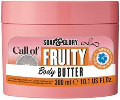 Soap & Glory Call of Fruity No Woman No Dry Body Butter 10.1 oz - front of pack