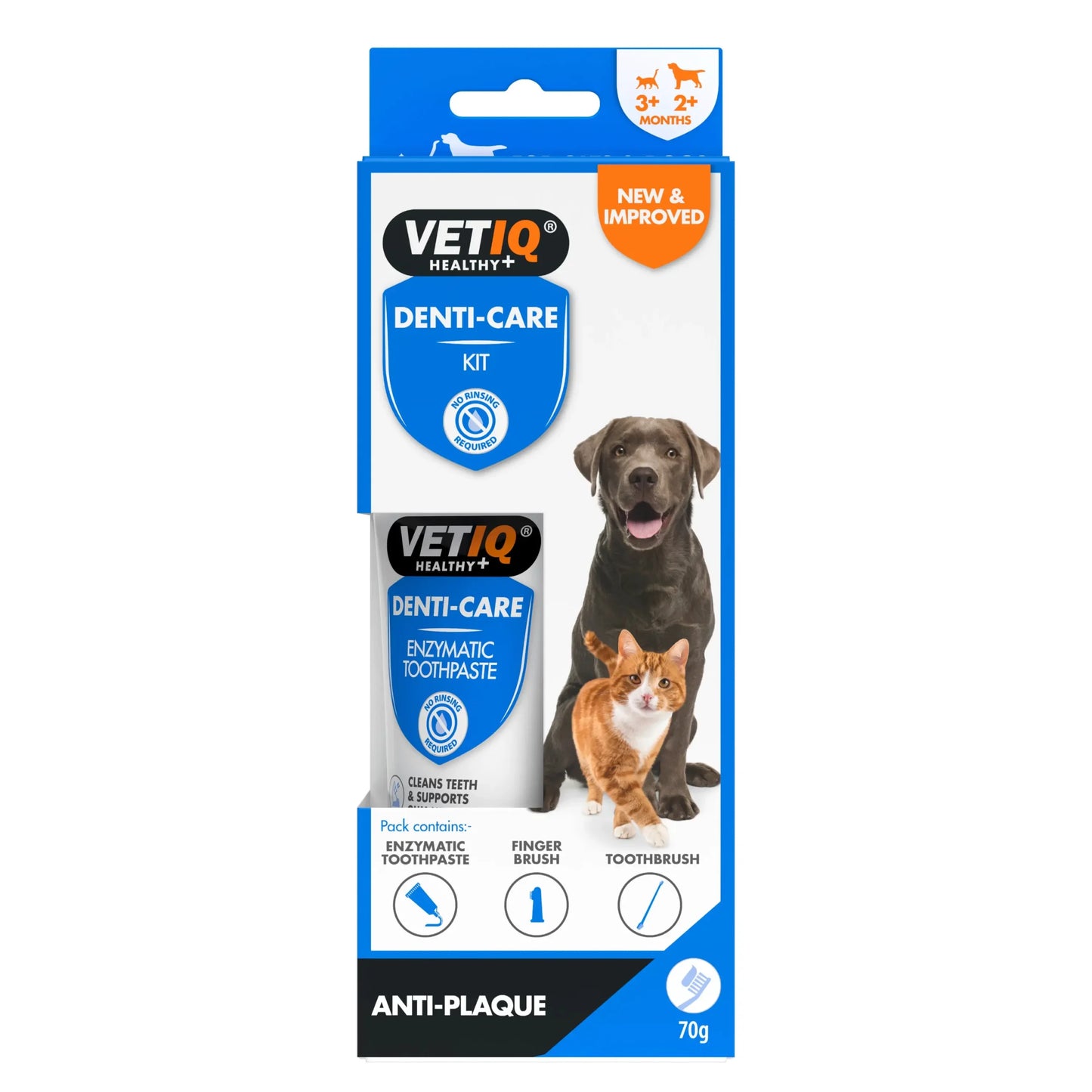 VENTIQ Health+ Denti Care Kit – Mint Toothpaste & Dual Brush Set (70g)