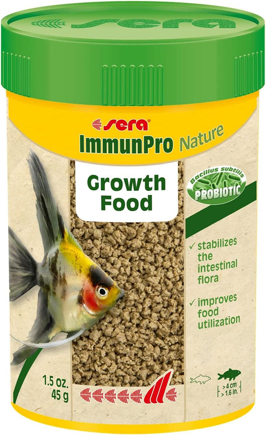 Sera ImmunPro Nature – Probiotic Growth Food for Medium & Large Ornamental Fish 100ml (High Protein, Color Boost, Immune Support)