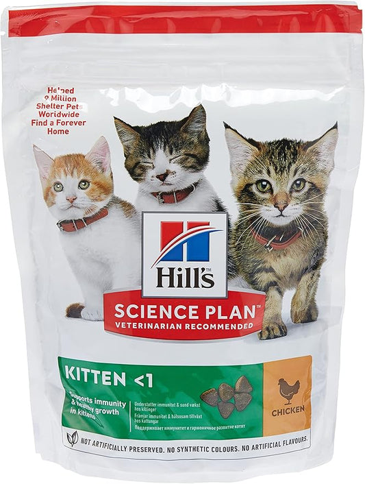 Hill's Science Plan Kitten Food with Chicken Cat Dry Food 300g