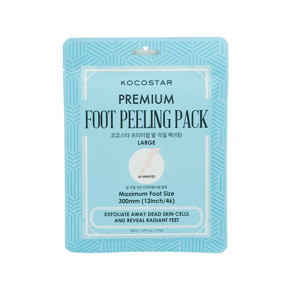 Kocostar Premium Foot Peeling Pack – Intensive Exfoliating Treatment (Large, 1 Pair)