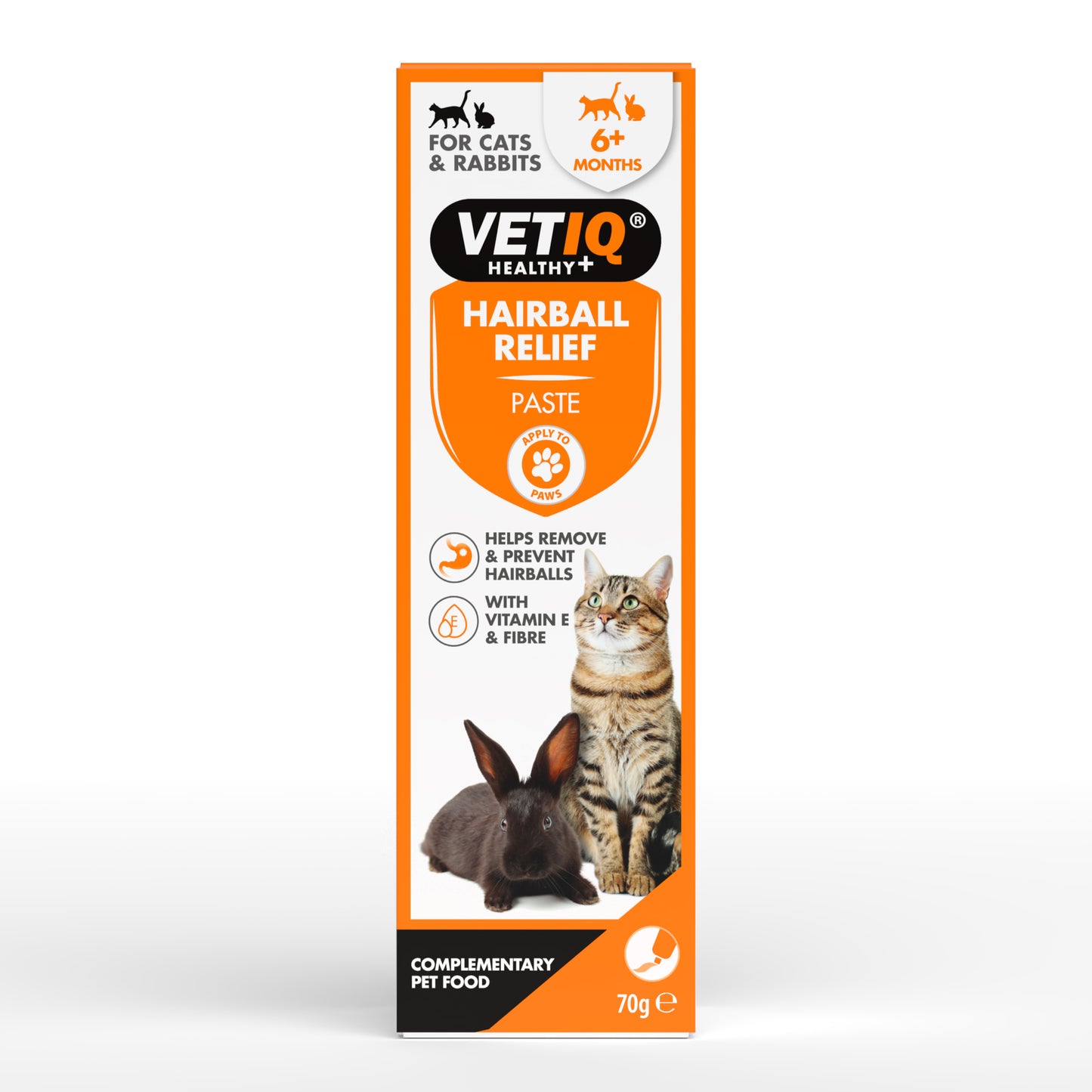 VETIQ Hairball Relief Paste – Digestive Support for Cats (70g, UK Brand)