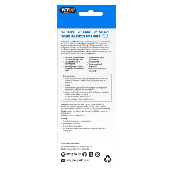 VENTIQ Health+ Denti Care Kit – Mint Toothpaste & Dual Brush Set (70g)