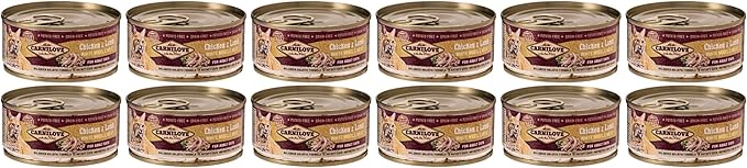 Carnilove Chicken & Lamb Wet Food for Adult Cats – Grain‑Free High‑Meat Formula (12×100g)