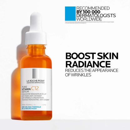 La Roche-Posay 12% Vitamin C Brightening Serum - key benefits and product claims