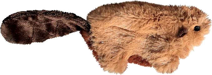 KONG Refillables Beaver – Plush Cat Toy with Refillable Pouch & Premium North American Catnip