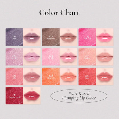 DINTO Pearl-Kissed Plumping Lip Glacé - shade chart