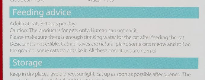 Bioline Catnip Biscuits – Cod Flavour Crunchy Cat Treats (80g)
