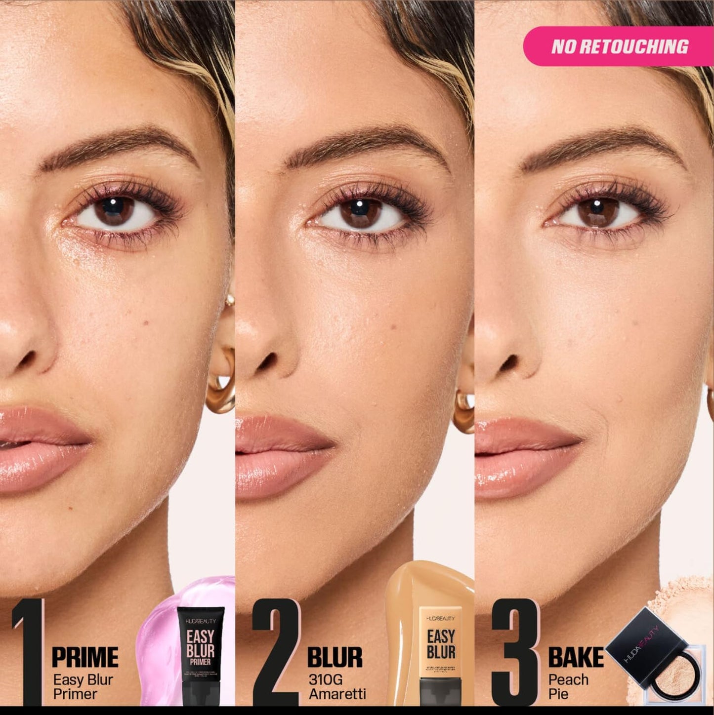 Huda Beauty Easy Blur Foundation - Amaretti 30ML