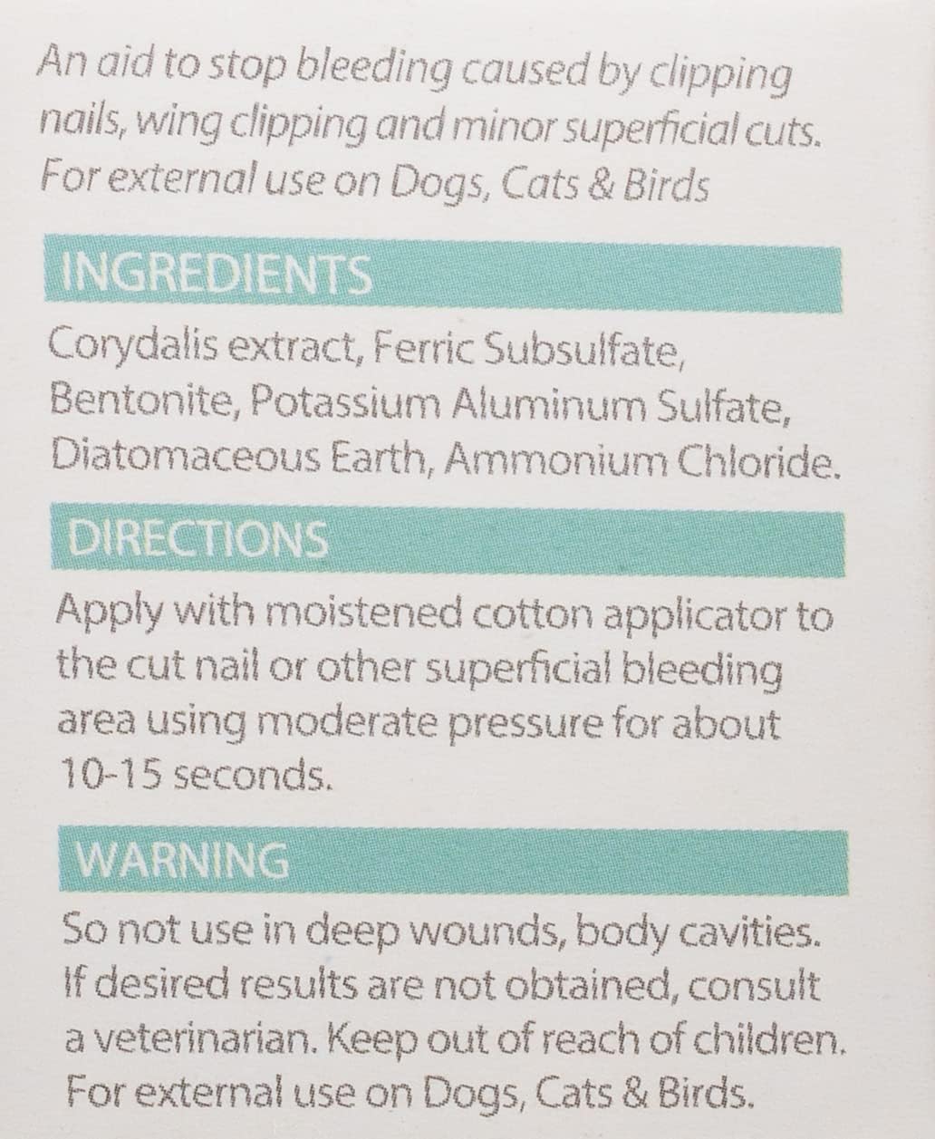 Bioline Styptic Powder – Quick Stop Bleeding Formula for Pets (14g, German Brand)
