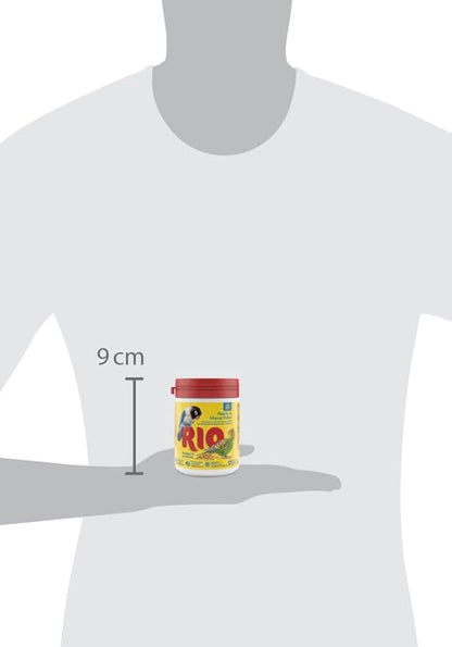 RIO Vitamin and Mineral Pellets for Budgies and Parakeets 120g - size reference