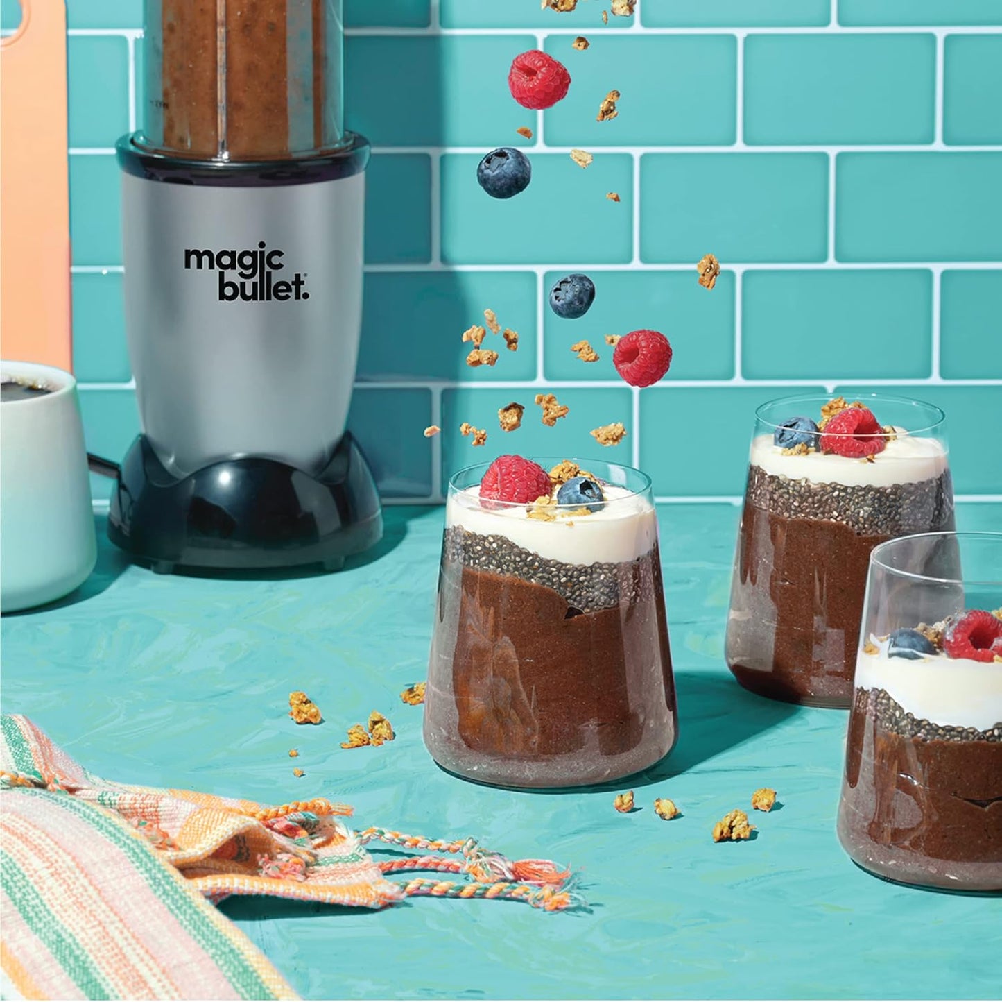 Magic Bullet 400W Blend-It-All Kitchen System — 4-Piece Set, 530ml, Silver (MB4-0612)