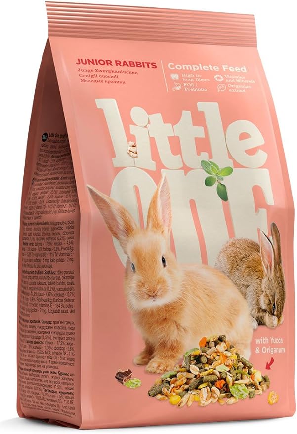 Little One Junior Rabbit Food with Origanum & Yucca – 900g (Healthy Growth Formula)