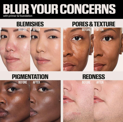 Huda Beauty Easy Blur Foundation 30ML - before and after comparison (view 2)
