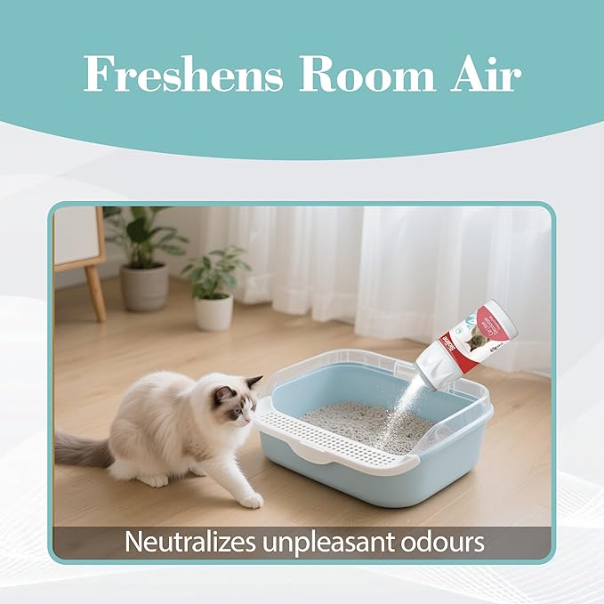 Bioline Cat Litter Deodorizer – Natural, Eco‑Friendly & Fragrance‑Free Odor Neutralizer (425g)