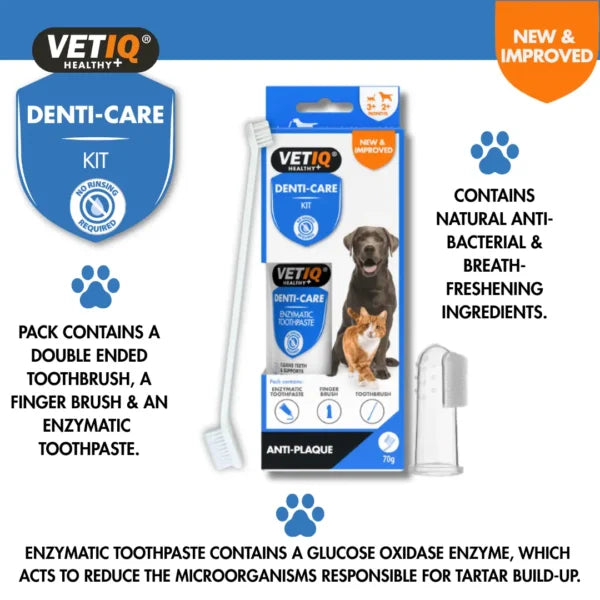 VENTIQ Health+ Denti Care Kit – Mint Toothpaste & Dual Brush Set (70g)