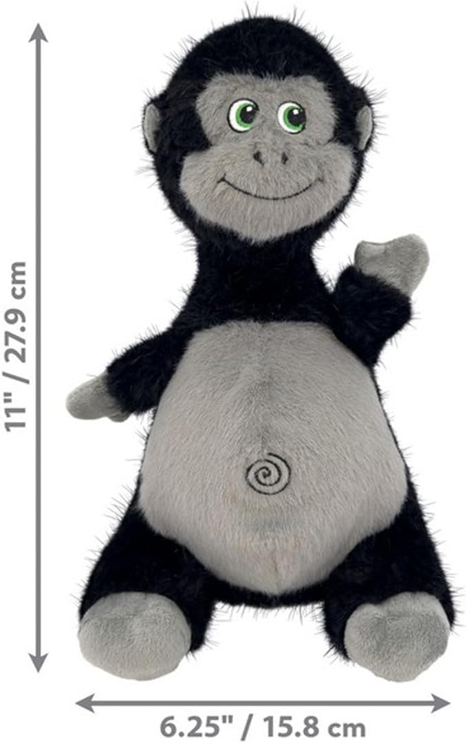 KONG Knots Belly – Gorilla Plush Toy with Internal Rope Skeleton & Squeaker