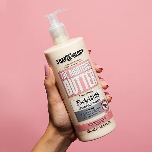 Soap & Glory The Righteous Butter Body Lotion – 500 ml — Rich, Creamy & Ultra‑Hydrating Moisture