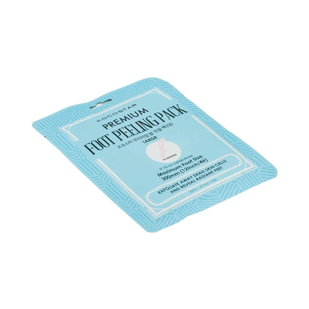 Kocostar Premium Foot Peeling Pack – Intensive Exfoliating Treatment (Large, 1 Pair)