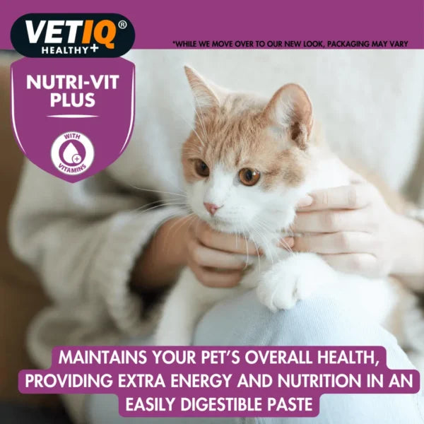 VETIQ Nutri‑Vit Plus – High‑Energy Multivitamin Paste for Cats & Dogs (70g, UK Formula)