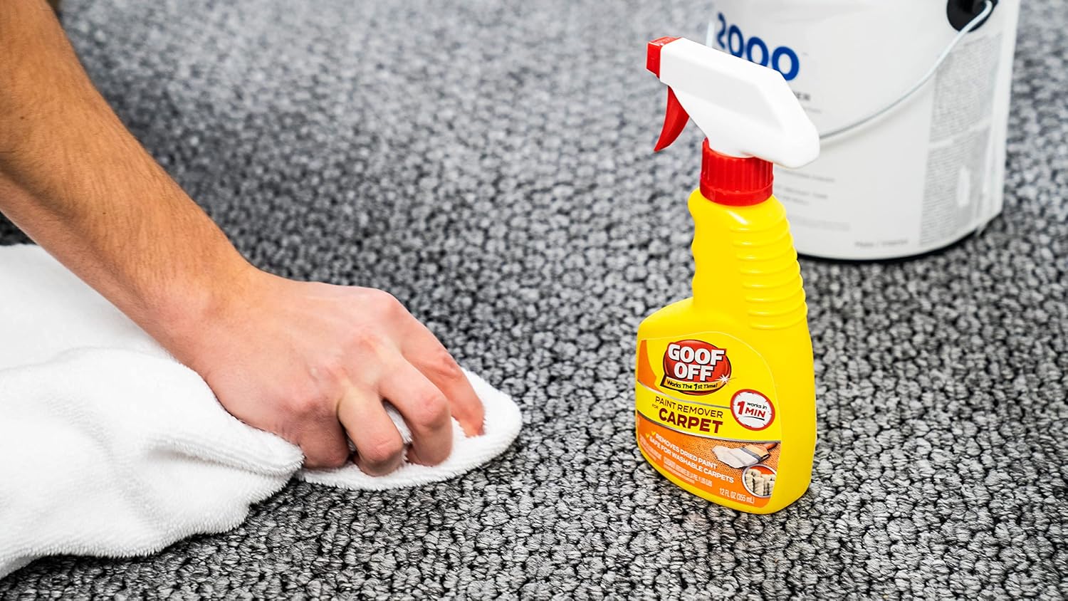Goof Off Professional Strength Paint Remover – 12oz Carpet Stain Eliminator Zipicka