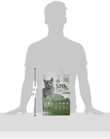 M‑Pets Soya Organic Cat Litter – Green Tea Scented 6L (100% Biodegradable)